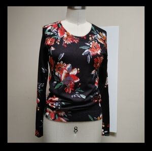 Leo & Ugo Crew Floral Sweater